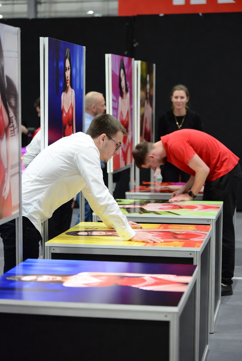 Artwork stand at adult expo