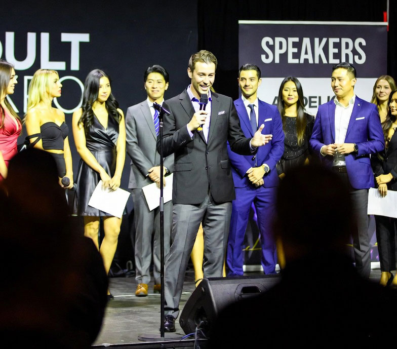 Speakers on stage at adult expo