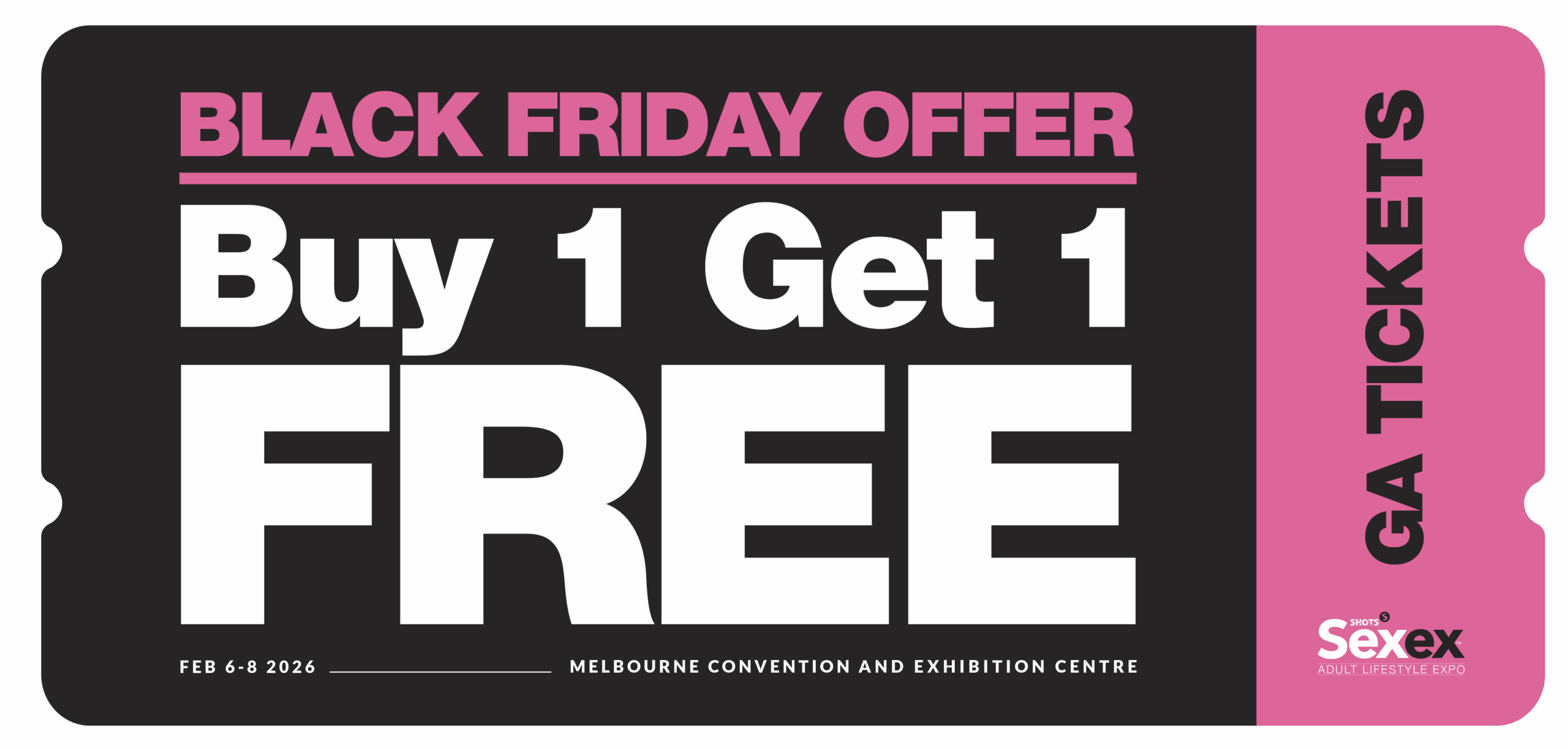 SexEx Black Friday ticket artwork