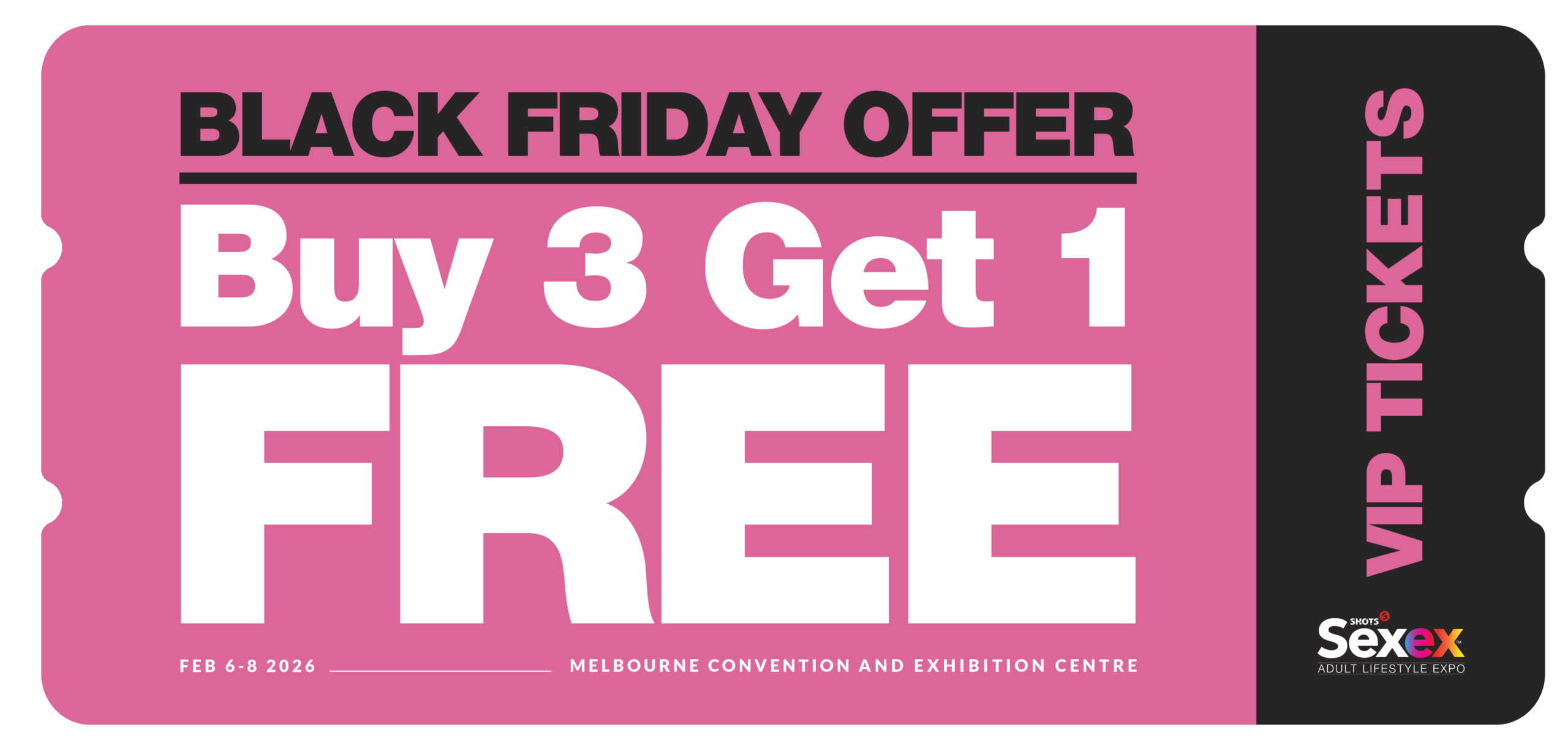 SexEx Black Friday ticket artwork