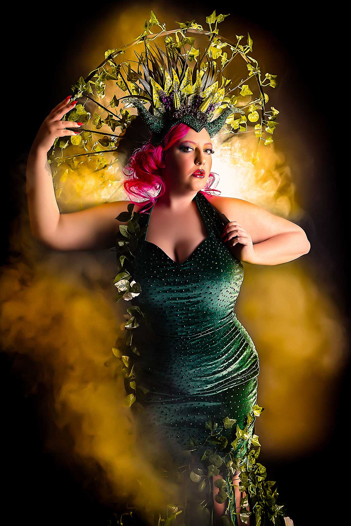 Kitty Obsidian, performing in Kink Corner at SexEx